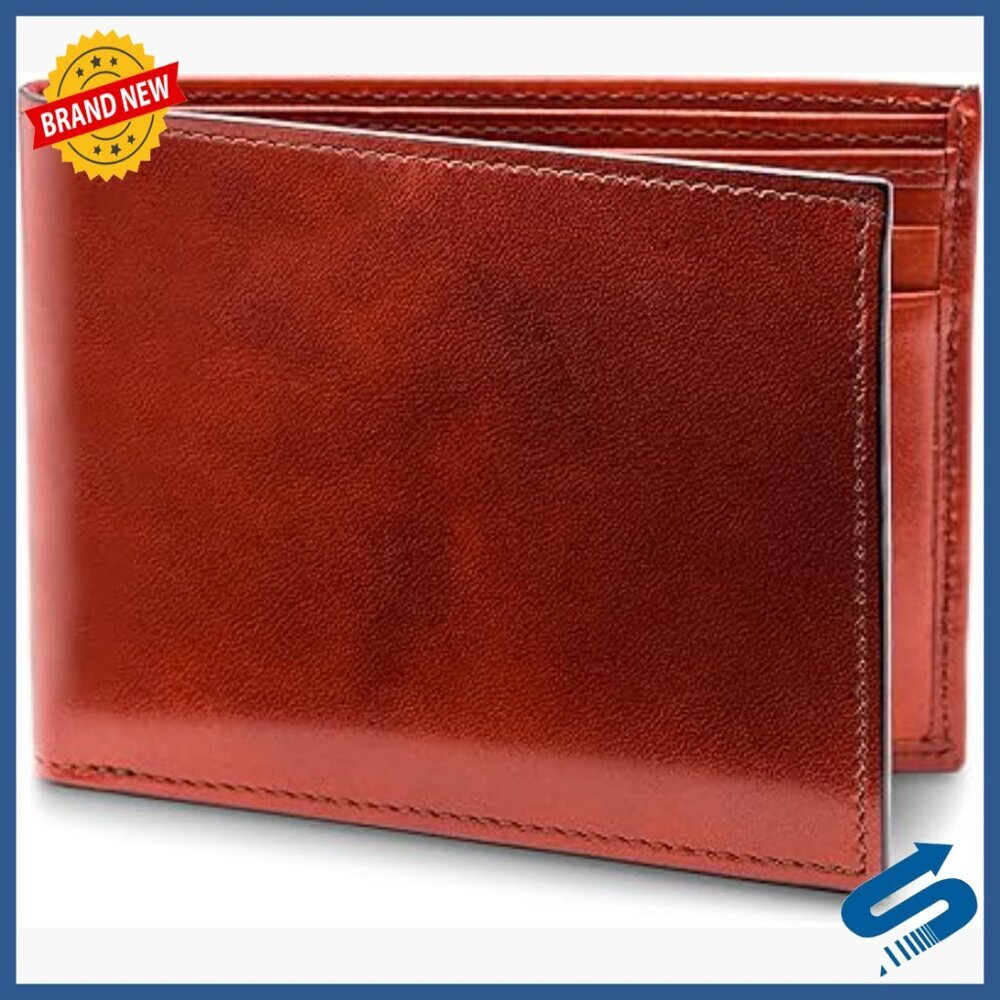 Men's RFID Blocking Leather Executive Wallet with ID Window